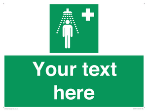 Custom Safety Shower Sign